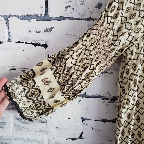 Umgee Olive Tunic With Embroidered Neckline - Picture 3 of 5